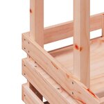 vidaXL Table de bar d'extérieur et toit 112 5x57x195 5 cm bois massif