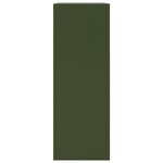 vidaXL Buffet vert olive 67x39x107 cm acier