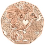 Pièce de monnaie 5 euro Autriche 2022 – Le bonheur est un oiseau