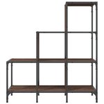 vidaXL Bibliothèque chêne marron 92x30x102 cm bois ingénierie et métal