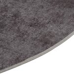 vidaXL Tapis lavable gris Ø 200 cm antidérapant