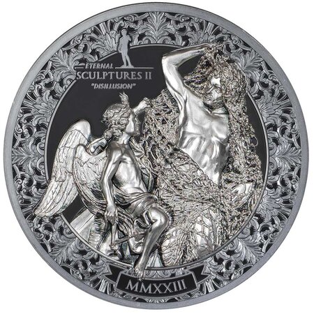 Pièce de monnaie en Argent 20 Dollars g 93.3 (3 oz) Millésime 2023 Eternal Sculptures II DISILLUSION