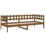 vidaXL Lit de jour Marron miel 90x200 cm Bois de pin massif