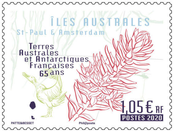 Timbre TAAF - Iles australes St-Paul & Amsterdam