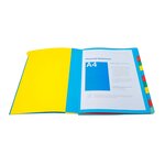Trieur Extensible Harmonika Sans Élastique Fenêtres Imprimées 12 Compartiments - A4 - Bleu - X 6 - Exacompta