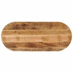 vidaXL Dessus de table 80x40x3 8 cm ovale bois massif de manguier brut