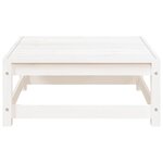 vidaXL Repose-pied de jardin blanc 70x70x30 cm bois de pin massif