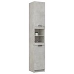 vidaXL Armoire de salle de bain gris béton 32x34x188 5 cm