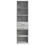 vidaXL Buffet haut sonoma gris 50x42 5x185 cm bois d'ingénierie