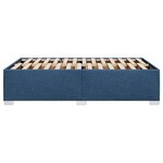 vidaXL Cadre de lit bleu 120x190 cm tissu