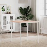 vidaXL Dessus de table 70x70x1 5 cm carré bois massif de hêtre