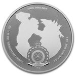 Pièce de monnaie 2 Dollars Niue 2021 1 once argent BE – Godzilla
