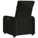 vidaXL Fauteuil inclinable électrique Noir Tissu
