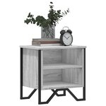 vidaXL Tables de chevet 2 Pièces sonoma gris 40x30x40cm bois d'ingénierie