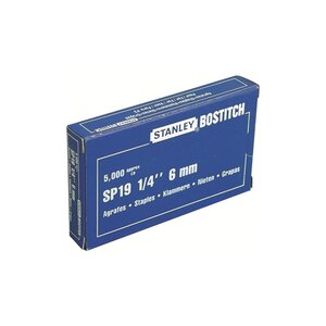 Agrafes SP 19 1/4, pour pince P3 - Boîte de 5000 (boîte 5000 unités)"