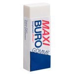 Gomme en plastique (L)60 x (P)21 x (H)11 mm blanche WONDAY