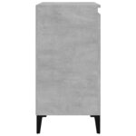 vidaXL Table de chevet gris béton 40x35x70 cm bois d'ingénierie