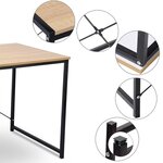 Grande table de bureau en chêne clair design de bureau 19_0000573