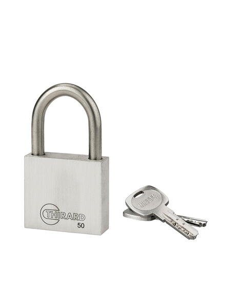 THIRARD - Cadenas à clé INOX  inox  anse inox  50mm  2 clés
