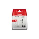 CANON CLI-551XL BK BL SEC cartouche dencre noir 5.530 pages 1-pack blister avec alarme