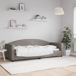 vidaXL Lit de repos taupe 80x200 cm tissu