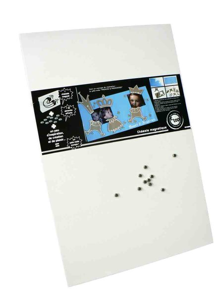 Châssis entoilé magnétique Rectangle 40x60 cm + 10 aimants - MegaCrea DIY