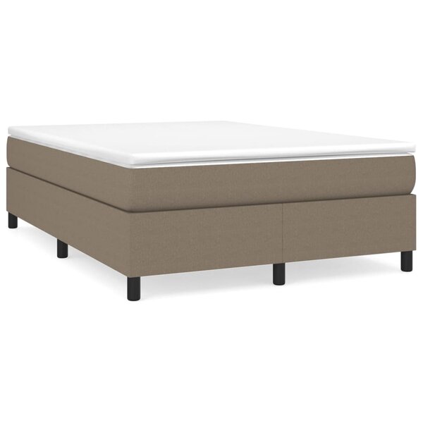 vidaXL Cadre de lit Taupe 140x190 cm Tissu