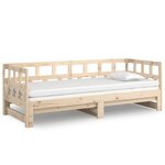 vidaXL Lit coulissant bois massif de pin 2x(90x200) cm