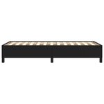 vidaXL Cadre de lit Noir 90x190 cm Similicuir