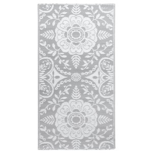 vidaXL Tapis d'extérieur Gris clair 80x150 cm PP