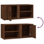 vidaXL Meubles TV 2 Pièces Chêne marron 80x31 5x36 cm Bois d'ingénierie