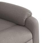 vidaXL Fauteuil inclinable taupe tissu