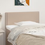 vidaXL Tête de lit Cappuccino 100x5x78/88 cm Similicuir