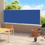 Vidaxl auvent latéral rétractable de patio 200x500 cm bleu