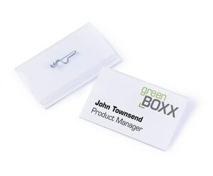 Boite de 25 Porte-badges avec Epingle 54 x 90 mm DURABLE