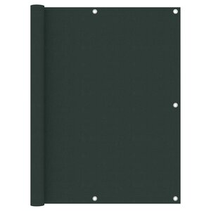 vidaXL Écran de balcon Vert foncé 120x500 cm Tissu Oxford