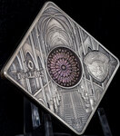 Pièce de monnaie en Argent 10 Dollars g 50 Millésime 2017 Holy Windows NOTRE DAME CATHEDRAL