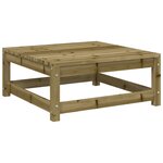 vidaXL Salon de jardin 5 Pièces bois de pin imprégné
