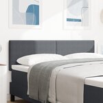 vidaXL Tête de Lit Design Simple Gris Foncé 140 cm en Tissu Corde