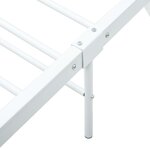 vidaXL Cadre de lit Blanc Métal 200 x 200 cm
