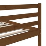 vidaXL Cadre de lit Marron miel Bois de pin massif 200x200 cm