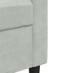 vidaXL Ensemble de canapés 3 Pièces avec coussins Gris clair Velours