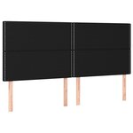 vidaXL Sommier à lattes de lit avec matelas Noir 180x200 cm Tissu