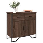 vidaXL Buffet chêne marron 79 5x35 5x74 5 cm bois d'ingénierie