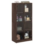 vidaXL Buffet haut avec portes chêne marron bois d'ingénierie