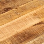 vidaXL Dessus de table 80x40x3 8 cm ovale bois massif de manguier brut