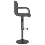 vidaXL Tabourets de bar lot de 2 gris foncé velours