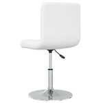 vidaXL Chaises à manger lot de 2 blanc similicuir