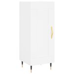 vidaXL Buffet haut Blanc 34 5x34x180 cm Bois d'ingénierie