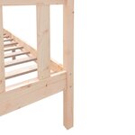 vidaXL Cadre de lit bois de pin massif 135x190 cm double